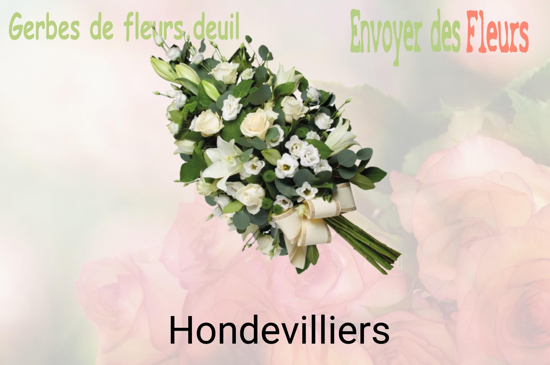Gerbe de fleurs de deuil livrée à Hondevilliers